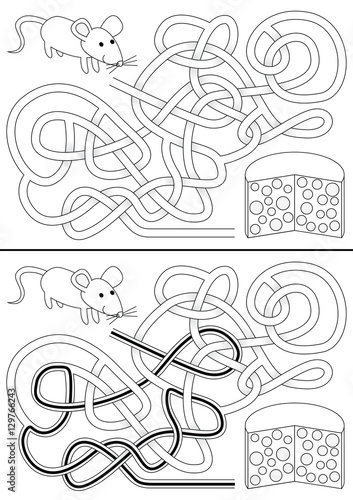 Hungry mouse maze