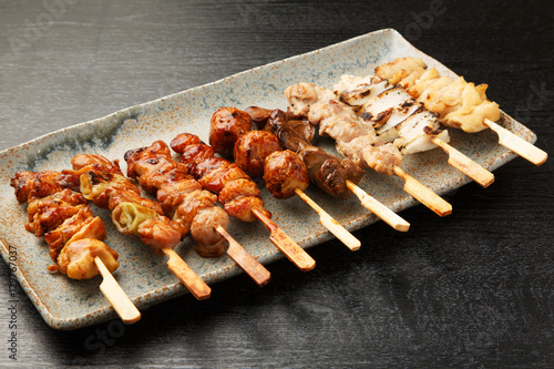 Fototapeta 焼き鳥の盛り合わせ