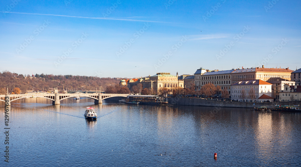 View to the Prague river Vltava