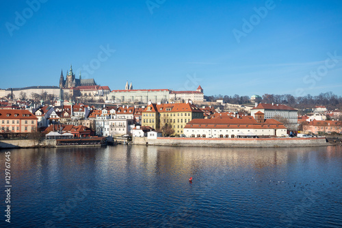 Cathedral of St. Vitus, Prague castle and the Vltava River © ArtushFoto
