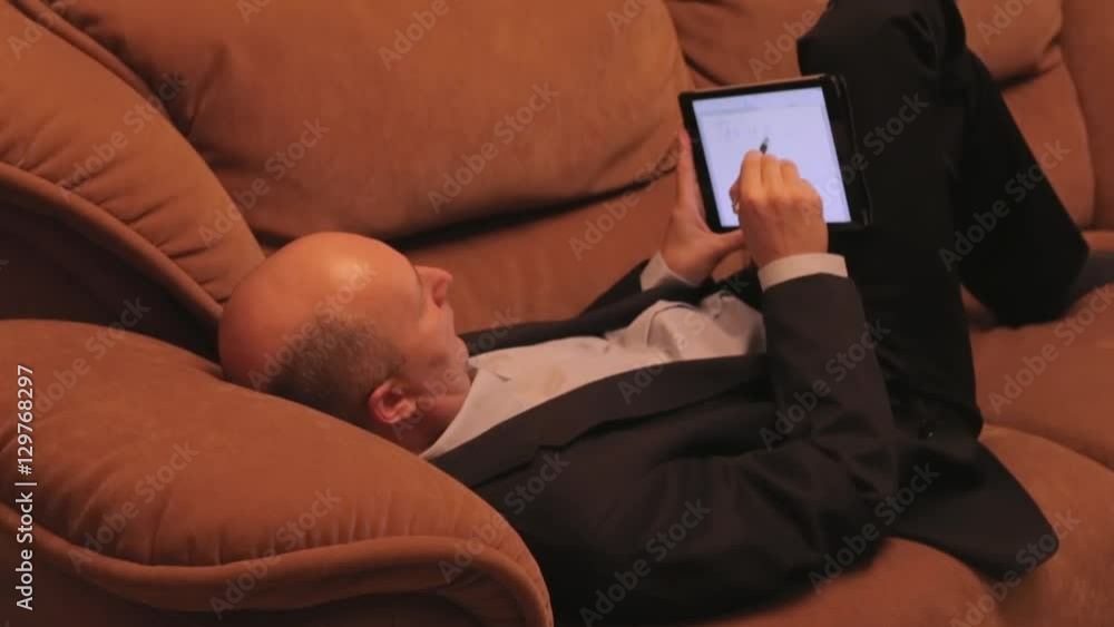 Businessman has a super idea. Businessman has a super idea.