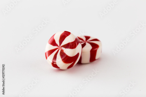 colored candy on white background. Candy background