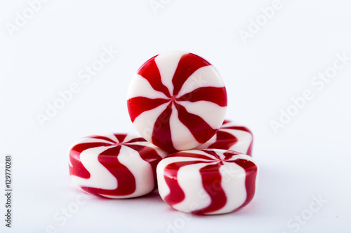 colored candy on white background. Candy background