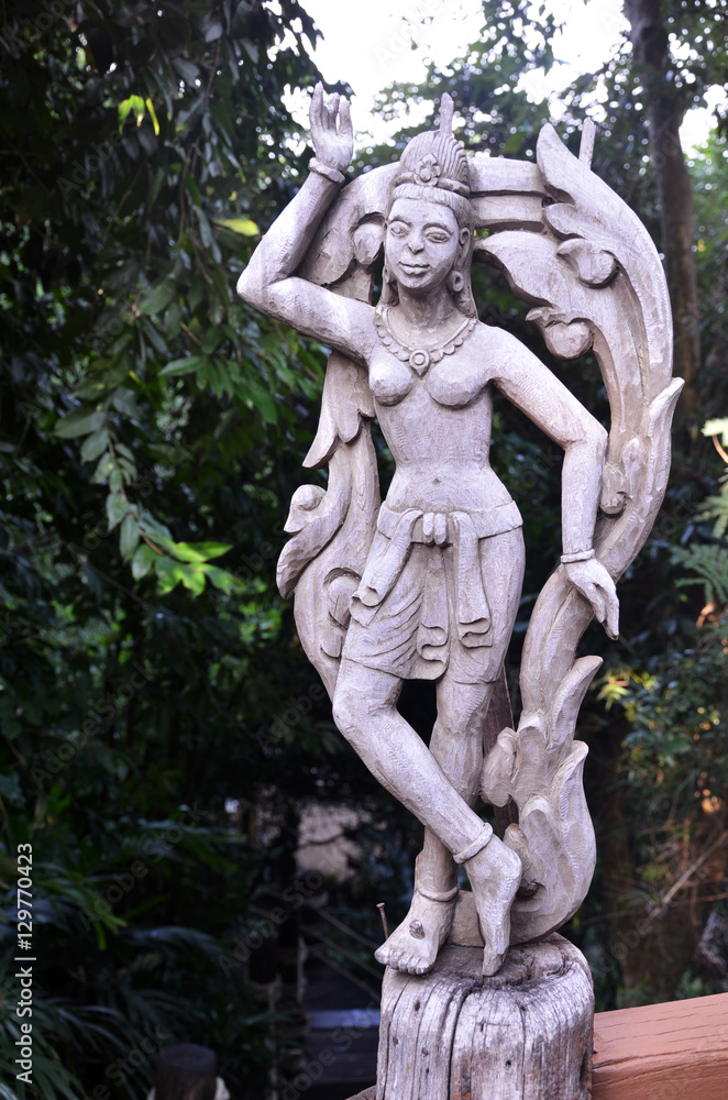 Wood sculpture at The Sanctuary of Truth, Thailand