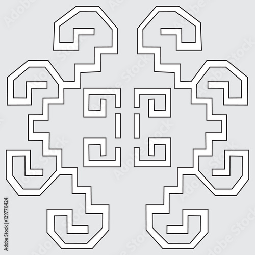 Vector with Mexican ornament