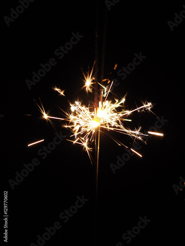 Christmas sparklers in the dark  background for xmas  new year