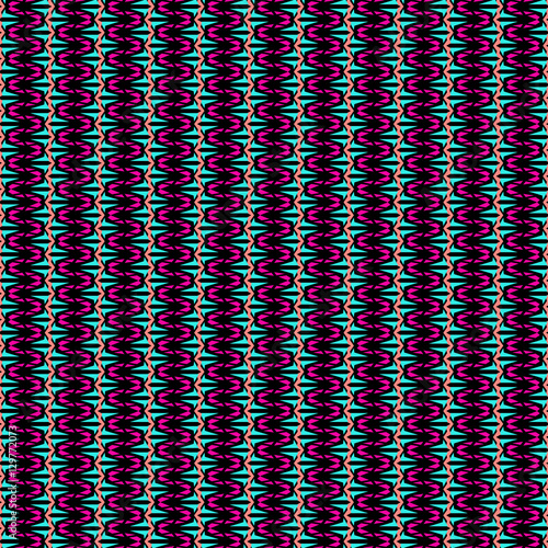 Vector seamless texture. Tribal geometric striped pattern. Aztec ornamental style