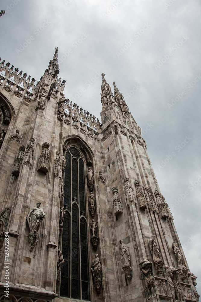 Fototapeta premium detail of Duomo di Milano