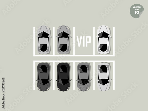 vip concept, super car parking
