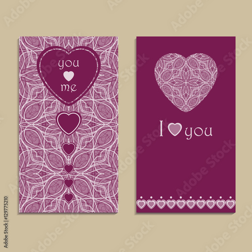 Vector greeting card to valentine's day