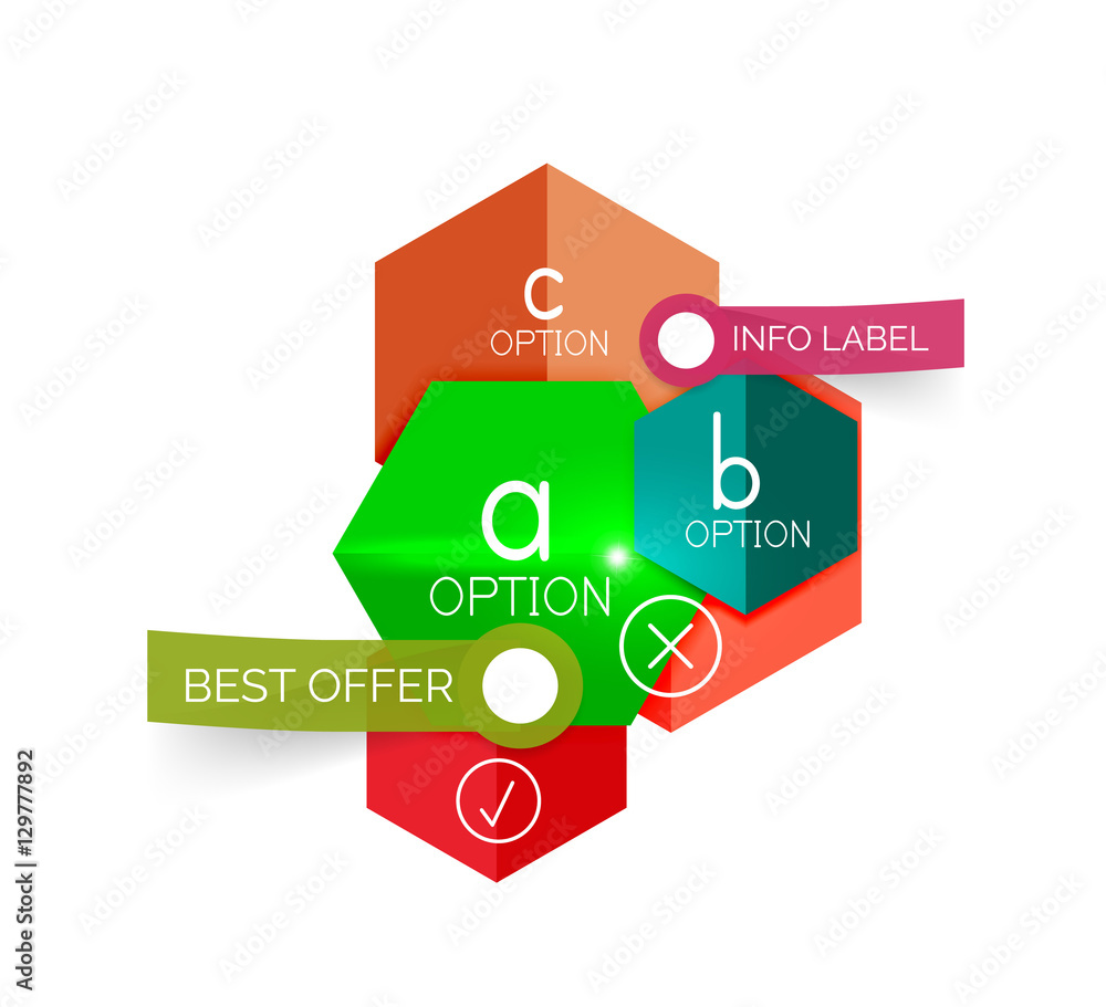 Abstract infographic geometric templates Abstract infographic geometric templates