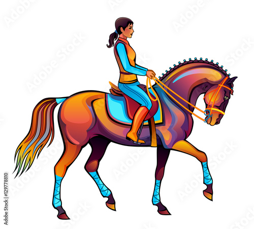 Girl riding