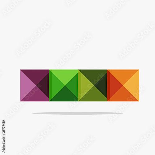 Vector blank abstract squares background © antishock