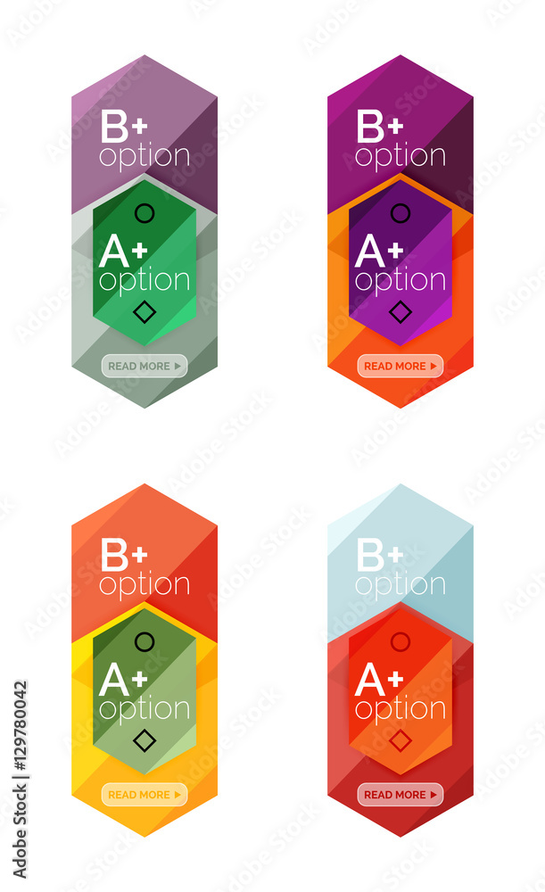 Abstract infographic banners for your content Abstract infographic banners for your content