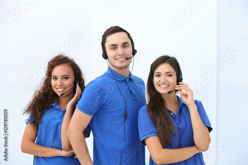 Call center operators on wh...