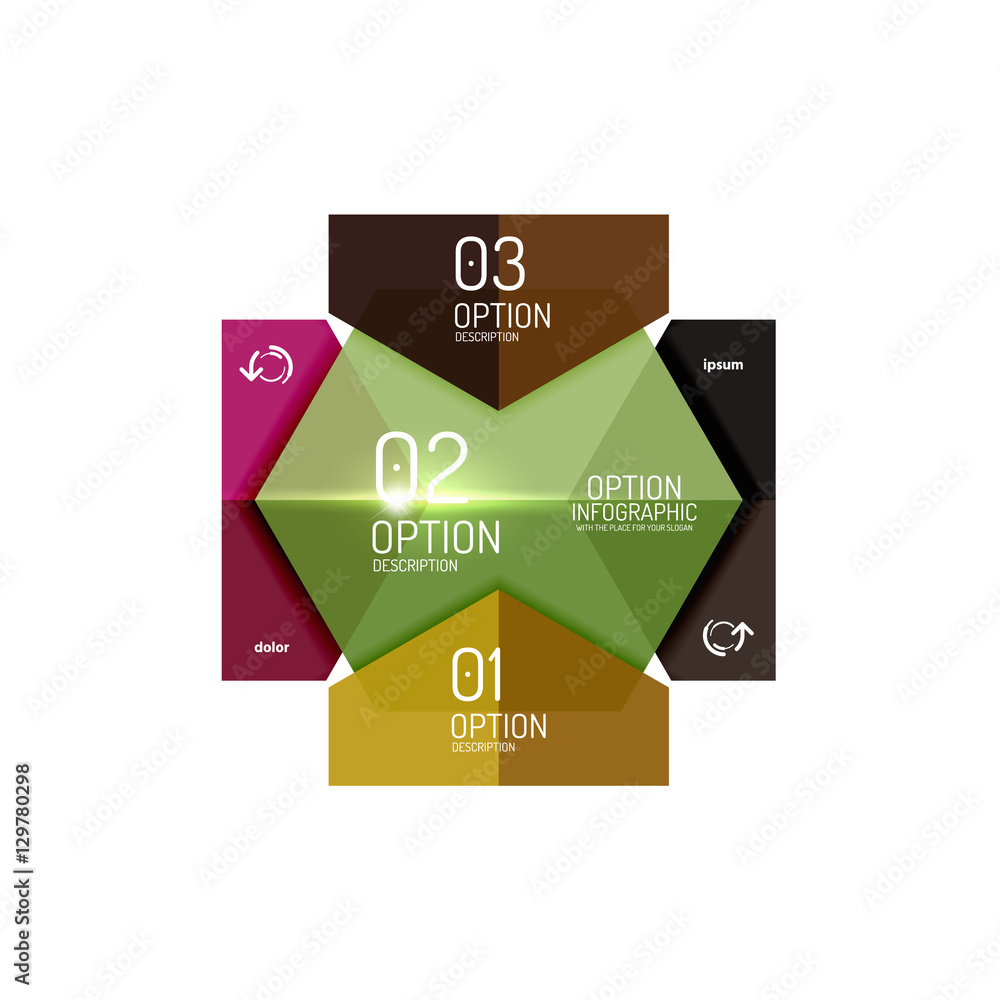Vector infographic diagram templates Vector infographic diagram templates