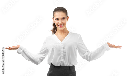 Young beautiful businesswom...
