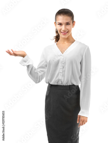 Young beautiful businesswom...