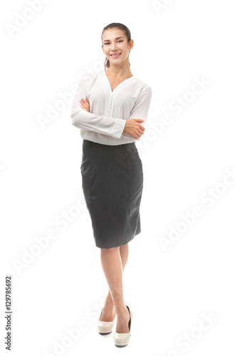 Young beautiful businesswom...