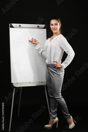 Young beautiful businesswom...