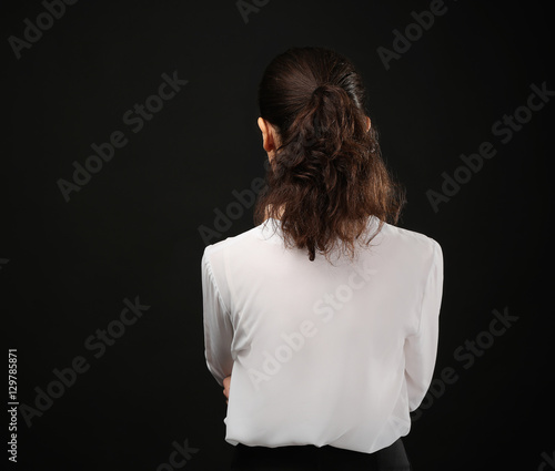 Young businesswoman standin...