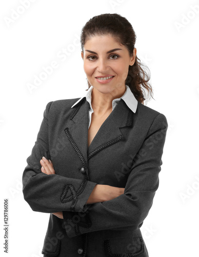Young beautiful businesswom...