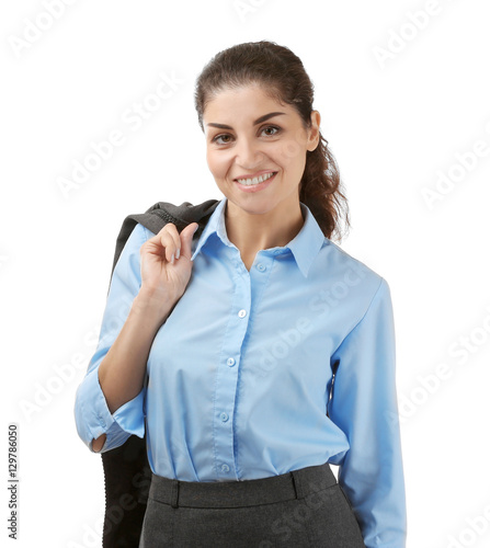 Young beautiful businesswom...