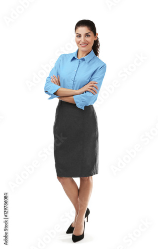 Young beautiful businesswom...