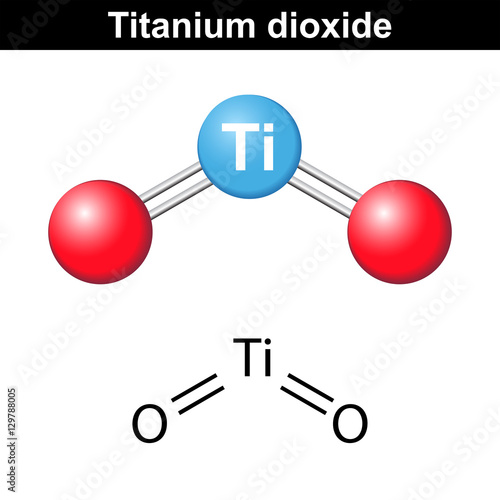 Titanium oxide, widely used white pigment