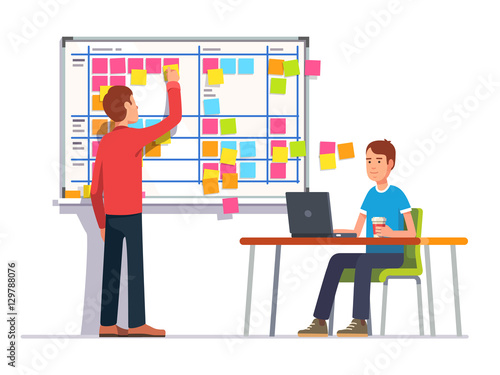 Two developers planning their work