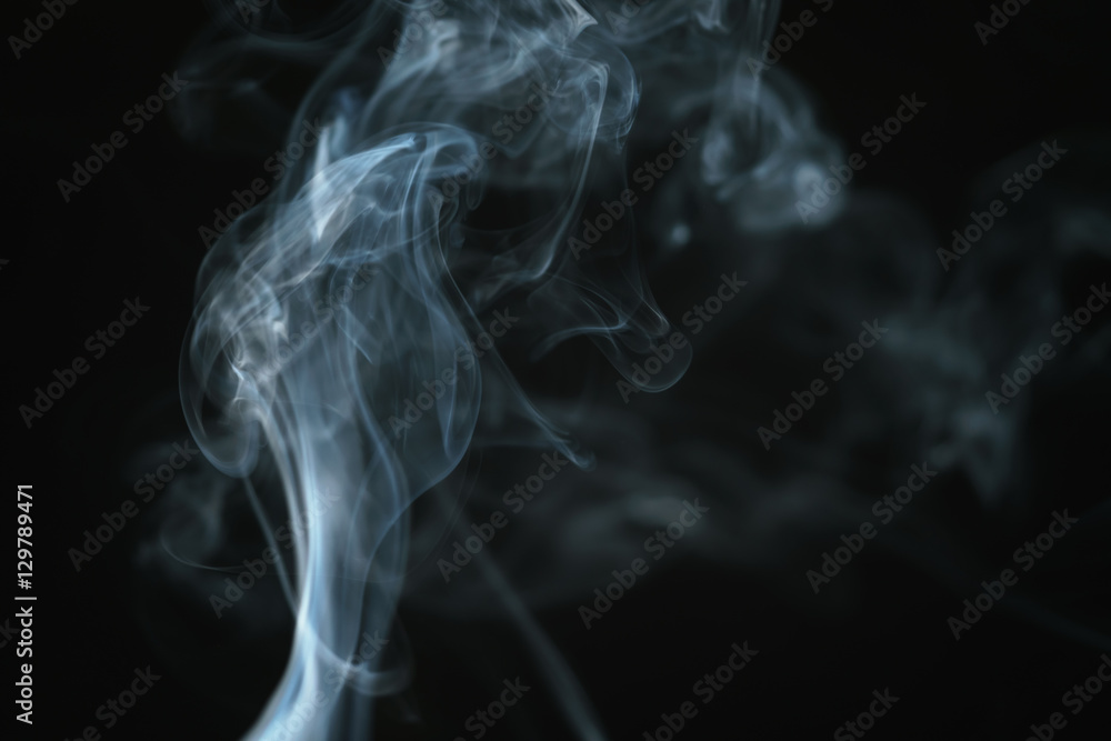 real blue smoke over black background, abstract backdrop real blue smoke over black background, abstract backdrop