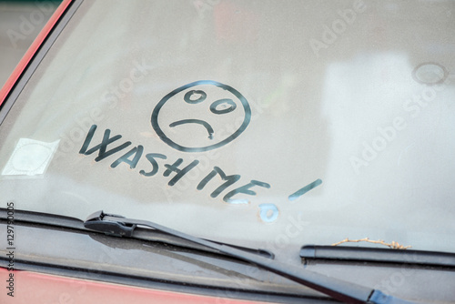 Dirty car with 