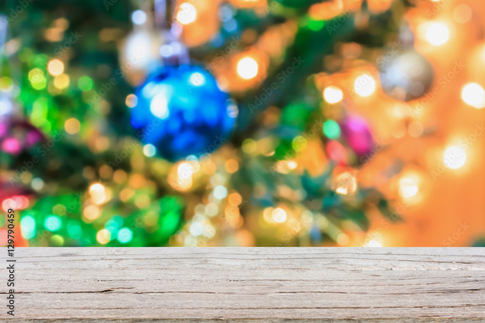 Christmas tree with bokeh light blur background Christmas tree with bokeh light blur background