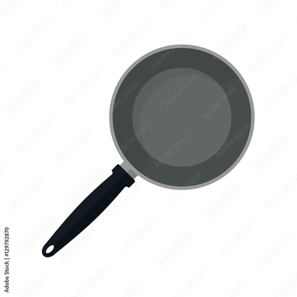 Cooking pan flat icon. Cooking pan flat icon.