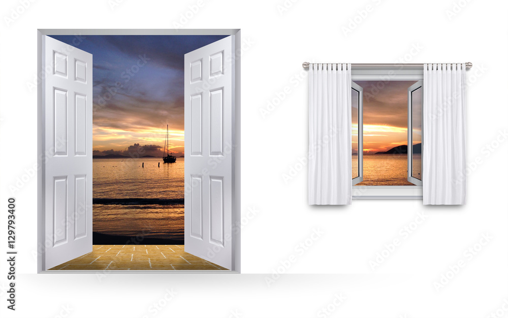 Open Door, Open Window - Sunset Open Door, Open Window - Sunset