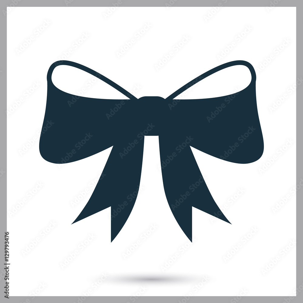 Christmas bow icon. Simple design for web and mobile Christmas bow icon. Simple design for web and mobile
