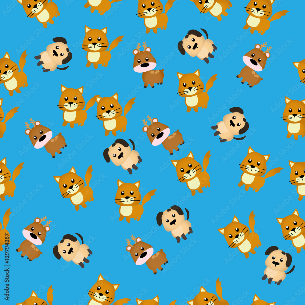 Obraz premium illustration of a Cute dog