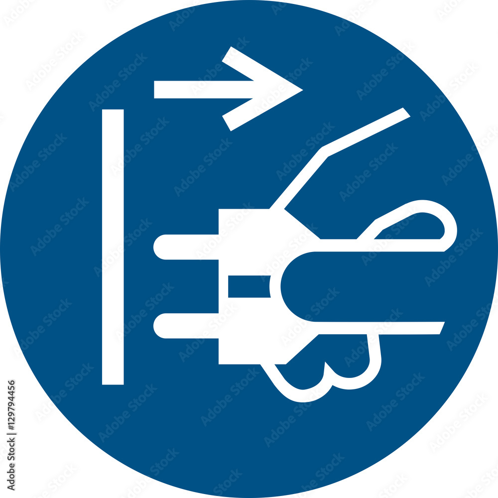 ISO 7010 M006 Disconnect mains plug from electrical outlet ISO 7010 M006 Disconnect mains plug from electrical outlet