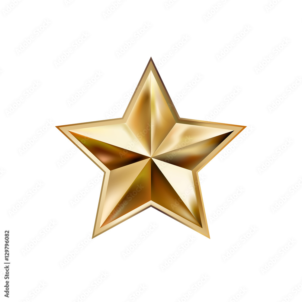 hand drawing gold star with five rays elegant element isolated o hand drawing gold star with five rays elegant element isolated o