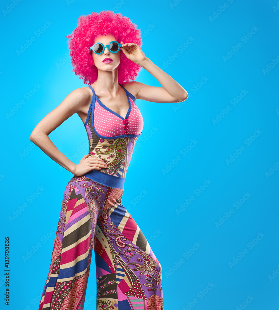 Fashion Model woman, Stylish hairstyle. Fashion Makeup. Cheeky Sexy ...