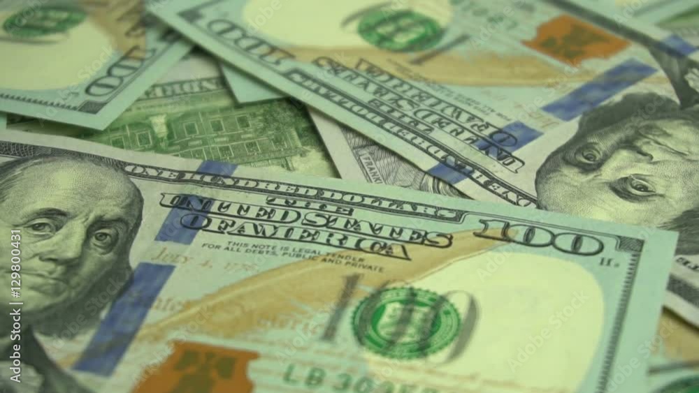 Dollar background rotating