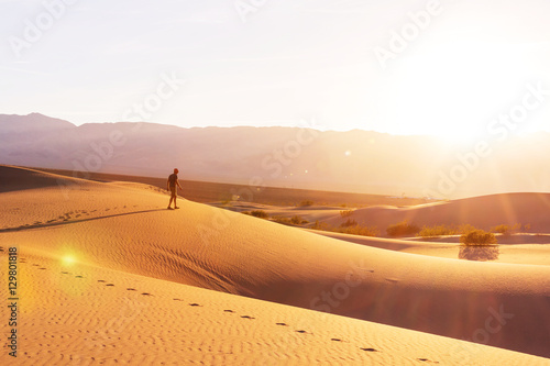 Hike in desert