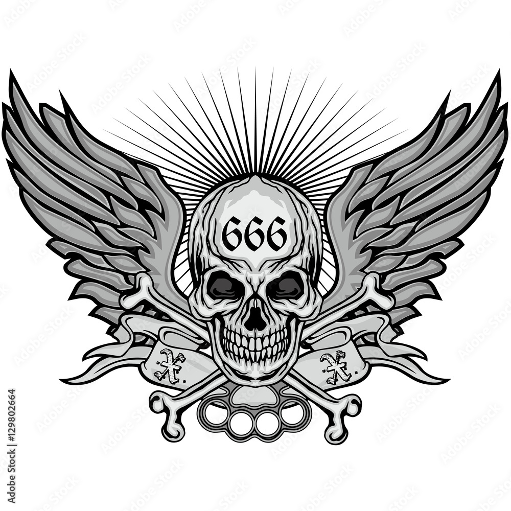 grunge skull coat of arms grunge skull coat of arms