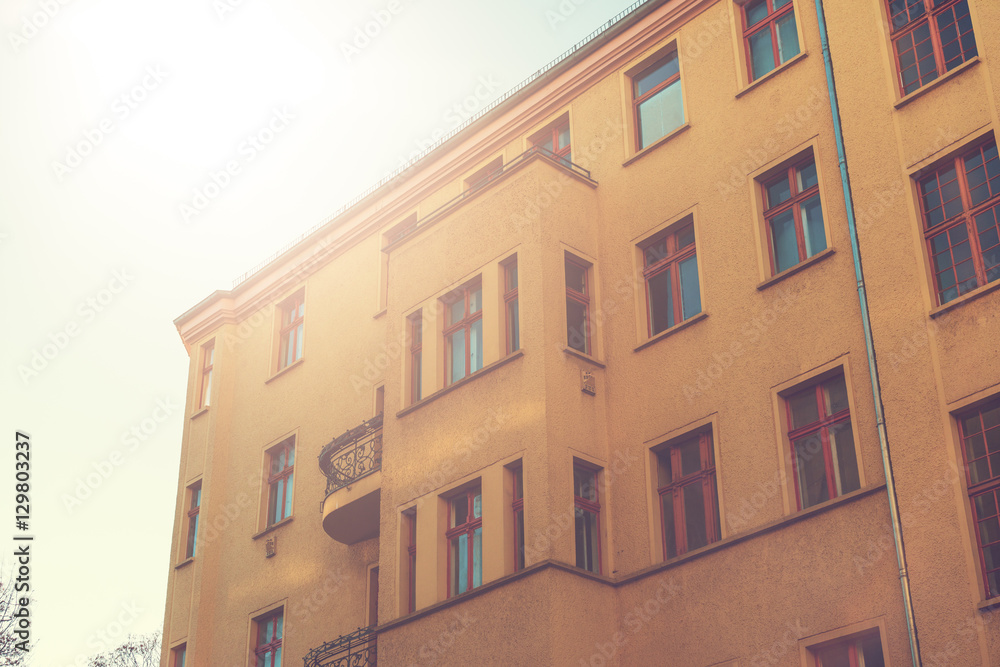 custom made wallpaper toronto digitalorange apartment building in autumn sunlight