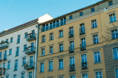 low angle view of typical berlin apartment houses © Robert Herhold