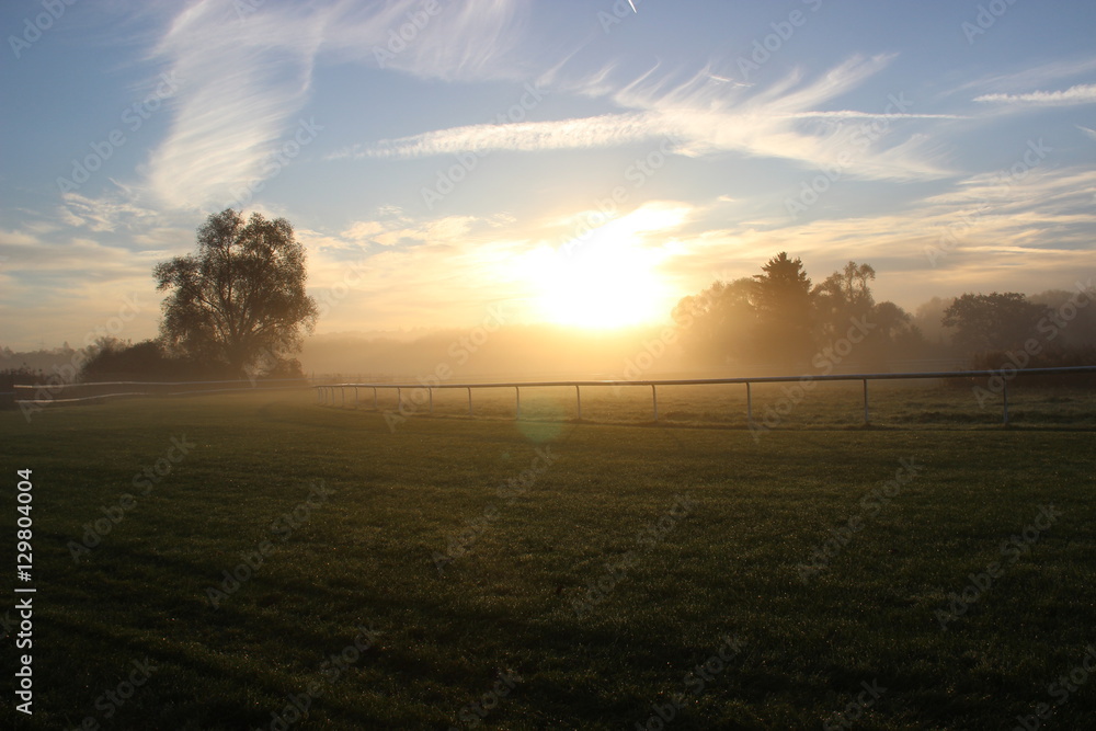 Sonnenaufgang in Iffezheim