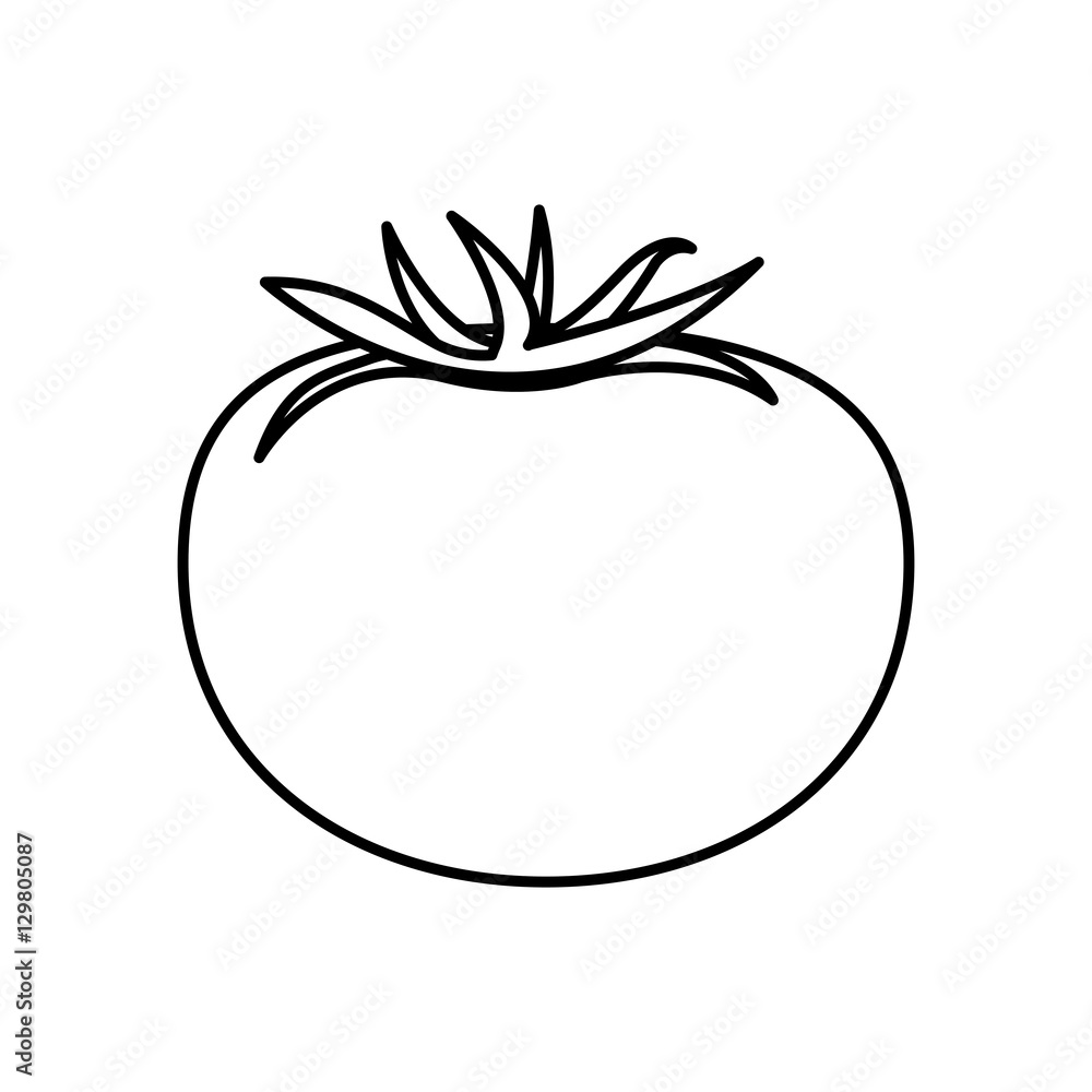 Tomato icon. Organic healthy and fresh food theme. Isolated design. Vector illustration Tomato icon. Organic healthy and fresh food theme. Isolated design. Vector illustration