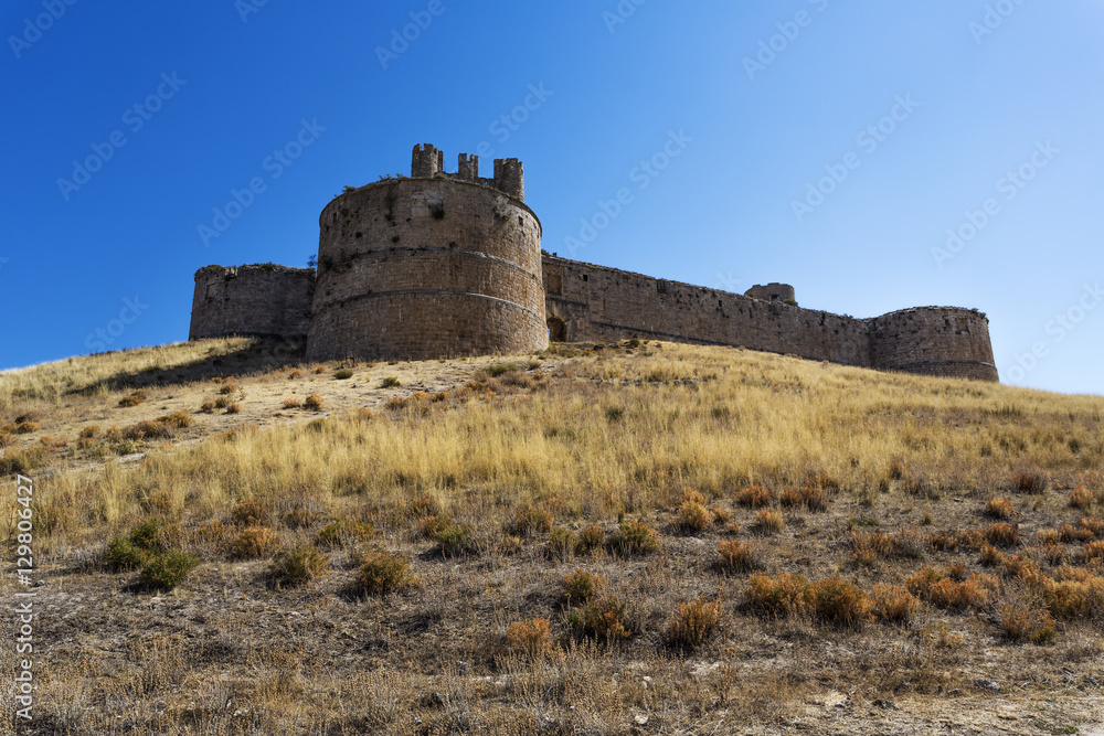 Medieval castilian fortress. Berlanga de Duero, Soria, Castilla y León, Spain, Europe.