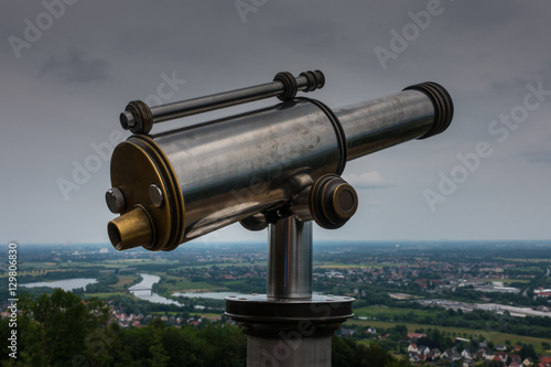  Spyglass on the viewing platform against sky