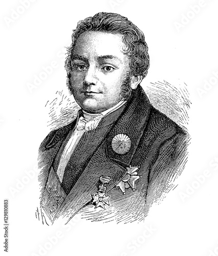 Jacob Berzelius (1779 – 1848) was a Swedish physician and chemist considered the founder of modern chemistry, with the determination of atomic weight and stoichiometry 